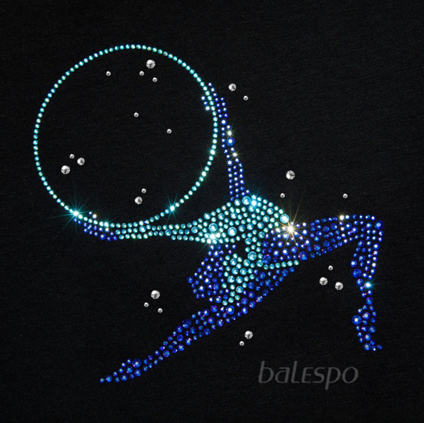 Tank top "Blue Crystals"