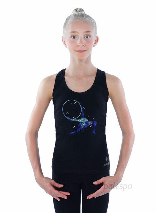 Tank top "Blue Crystals"