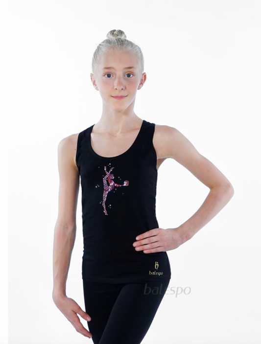 Tank top "Pink Crystals"